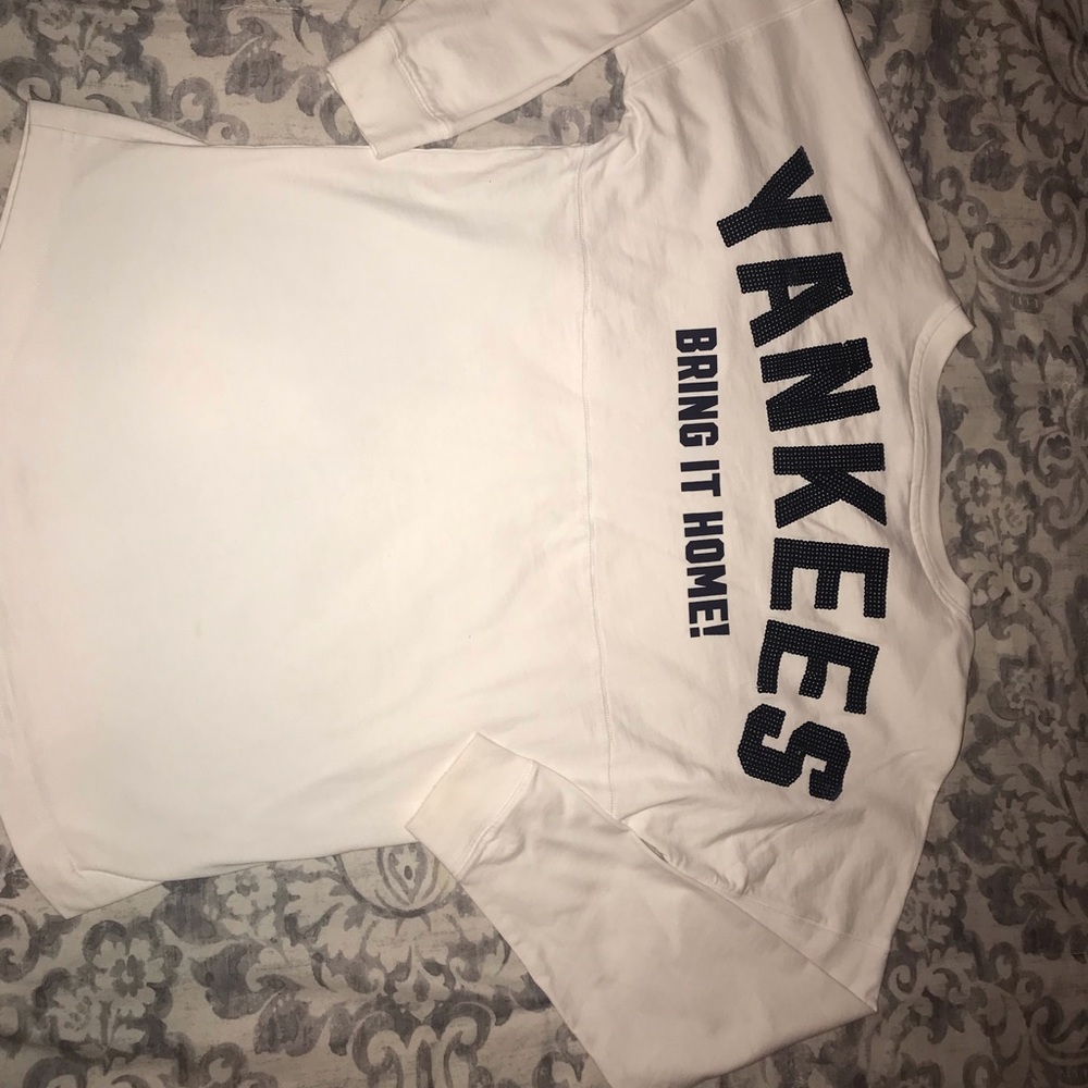 Pink Victoria secret varsity Yankees